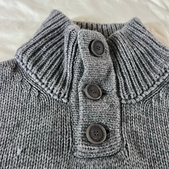 Drykorn for Beautiful People Gray Wool Thick Knit Pullover Sweater Men's S - Picture 2 of 8